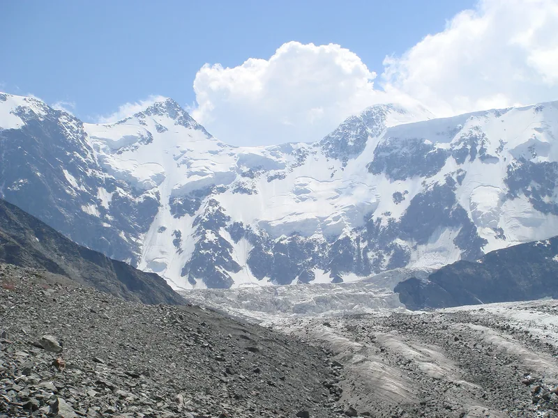 Mount Belukha and the Akkem Glacier, Altai Republic