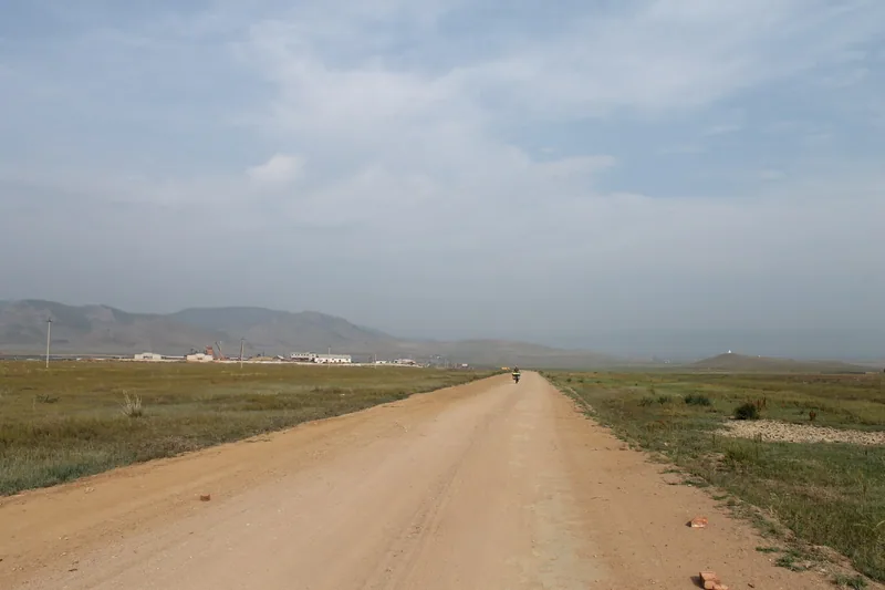 Steppe landscape in Ivolginsky District